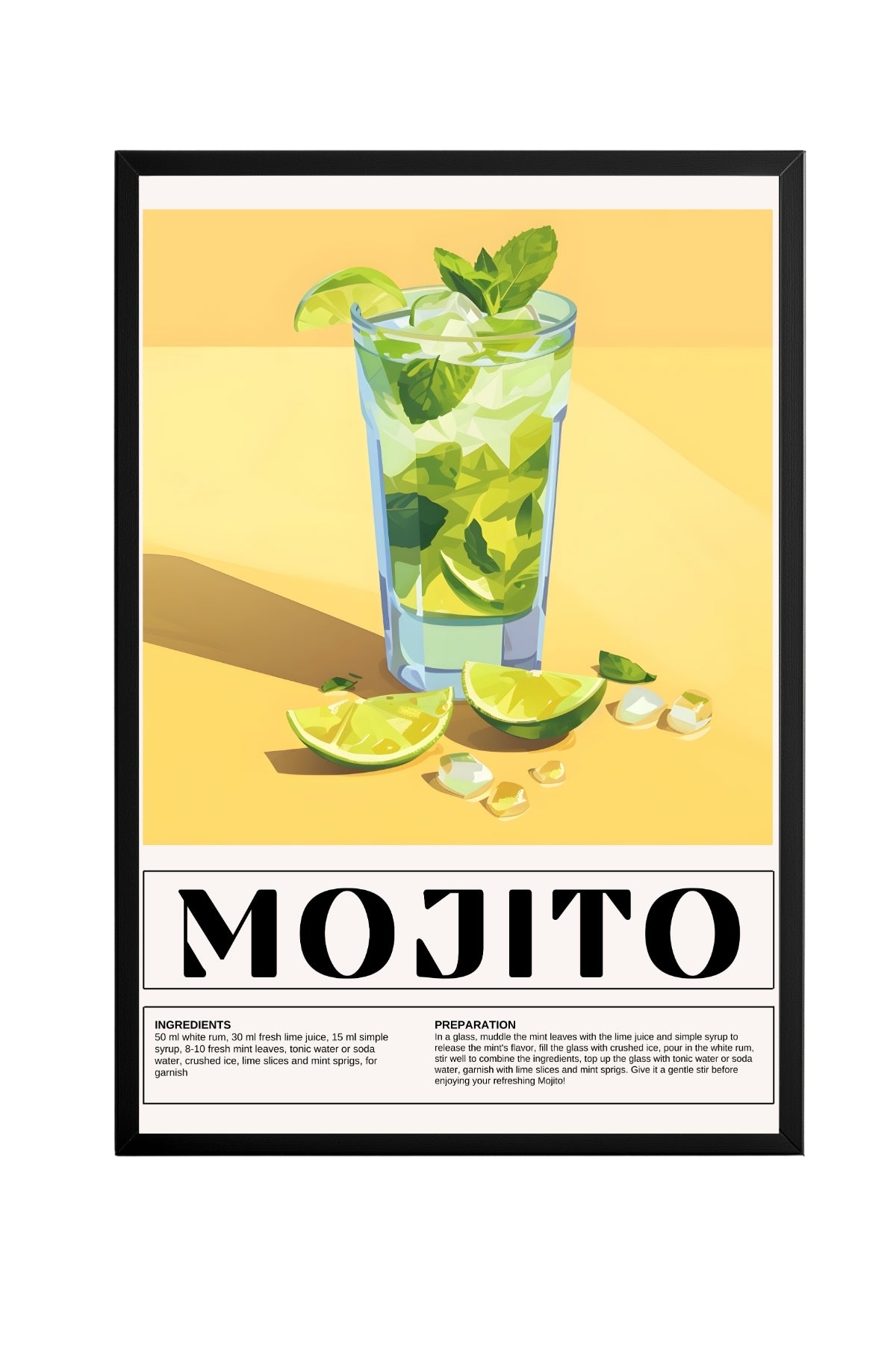 The Mojito – Tablo Boyutlarında ve Yüksek Kaliteli Poster