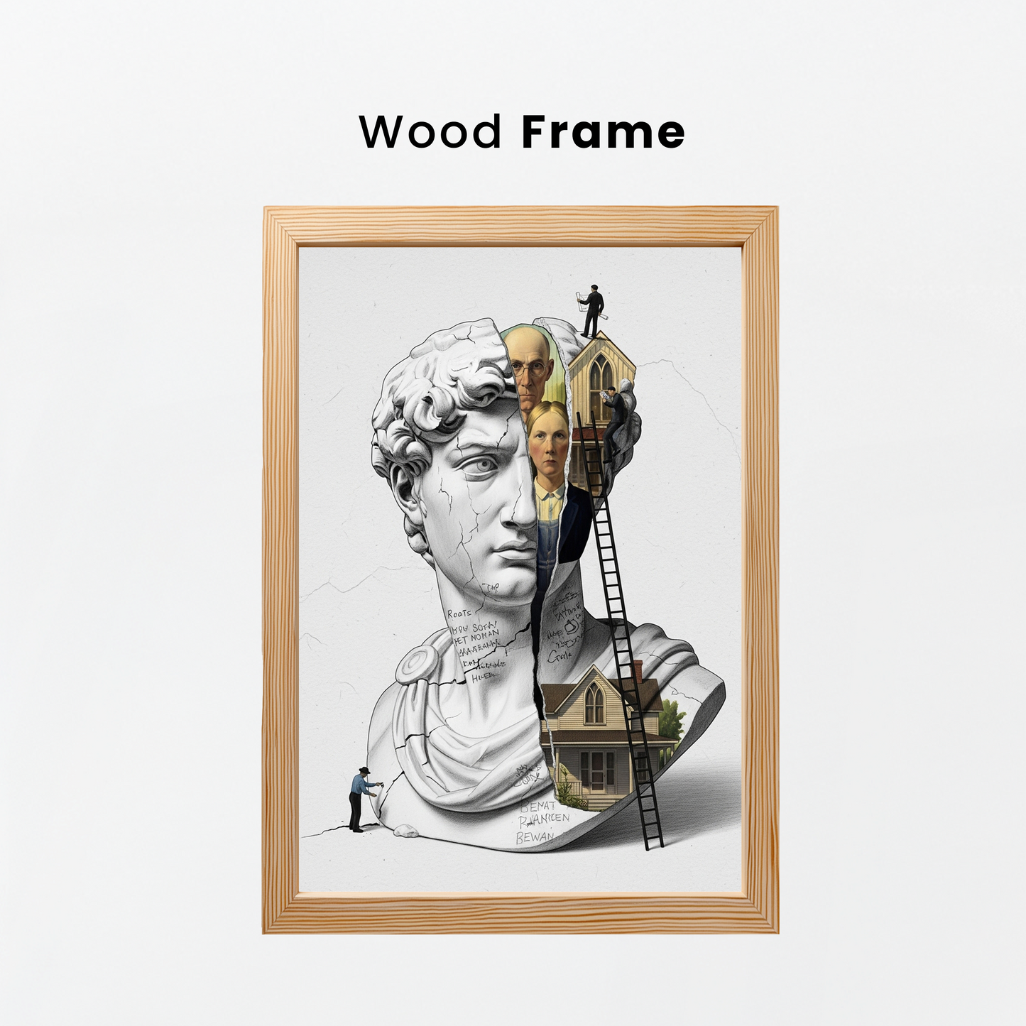 American Gothic: Kökler Tablo Boyutlarında ve Yüksek Kaliteli Poster