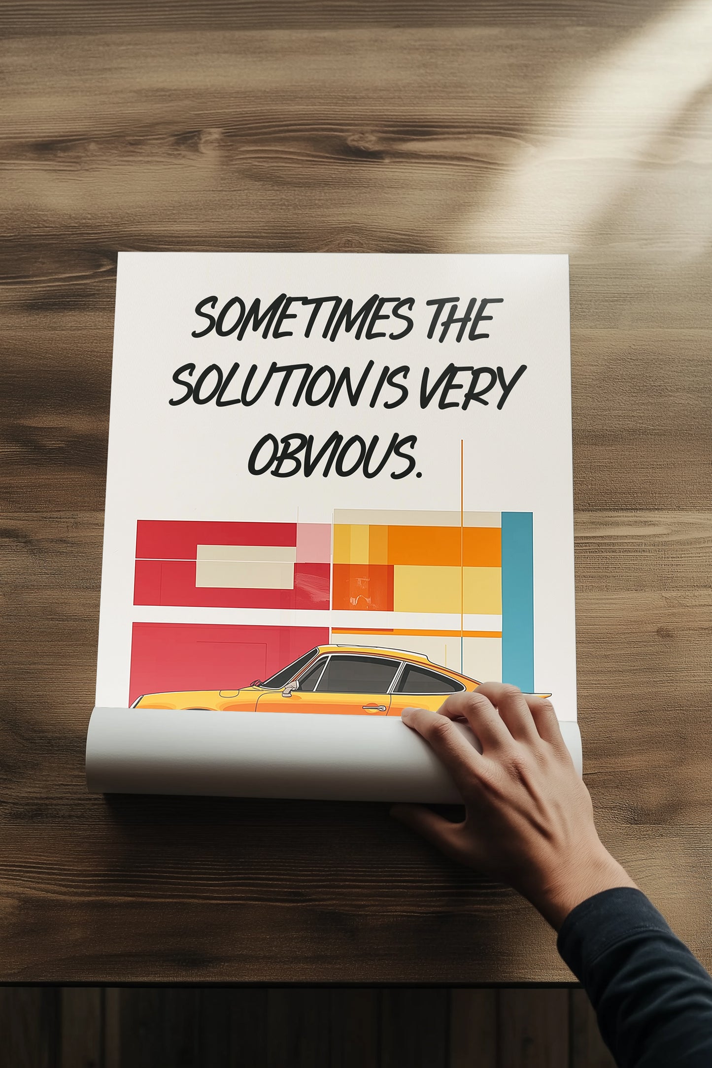 The Solution - Porsche Tablo Boyutlarında ve Yüksek Kaliteli Poster