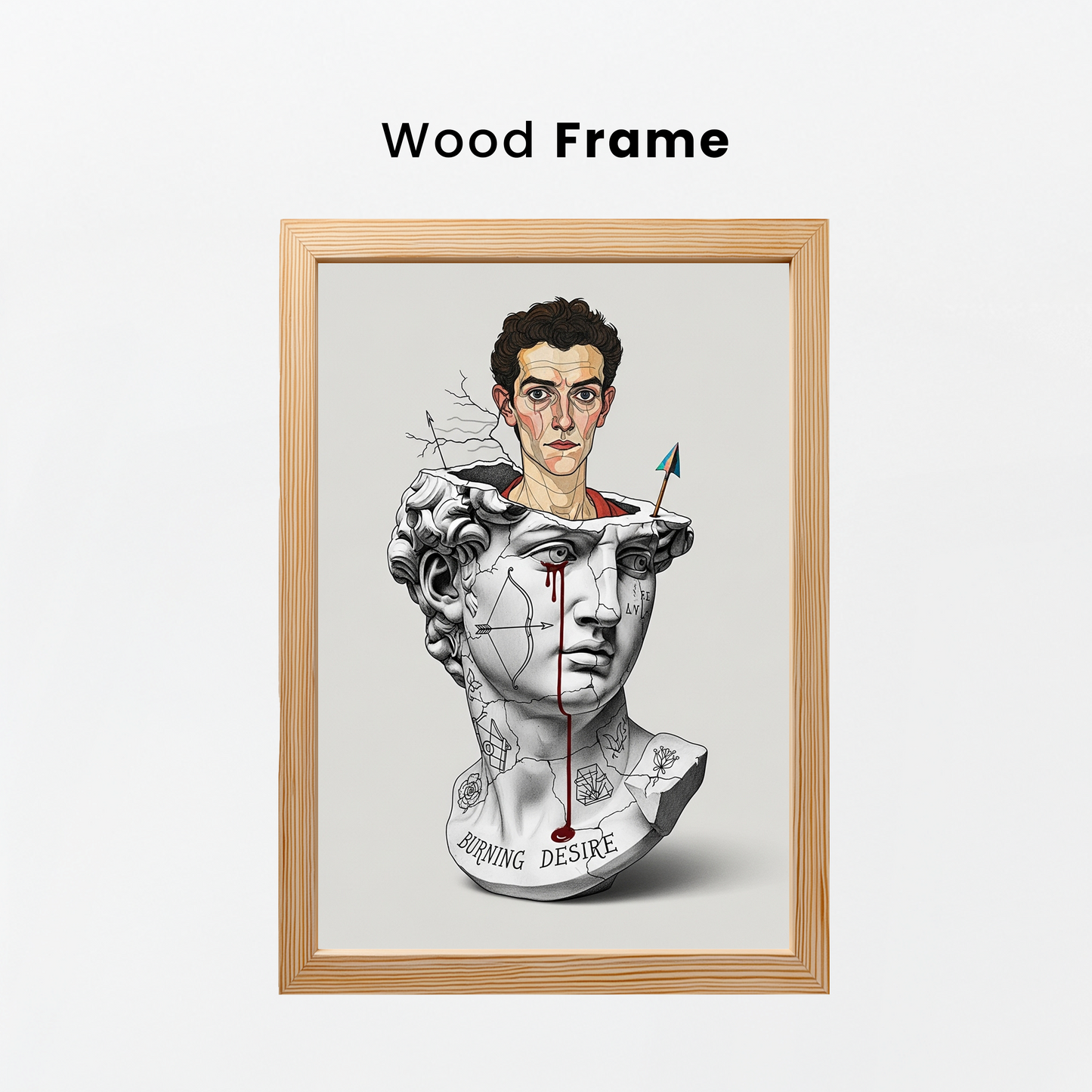 Burning Desire: Schiele Tablo Boyutlarında ve Yüksek Kaliteli Poster