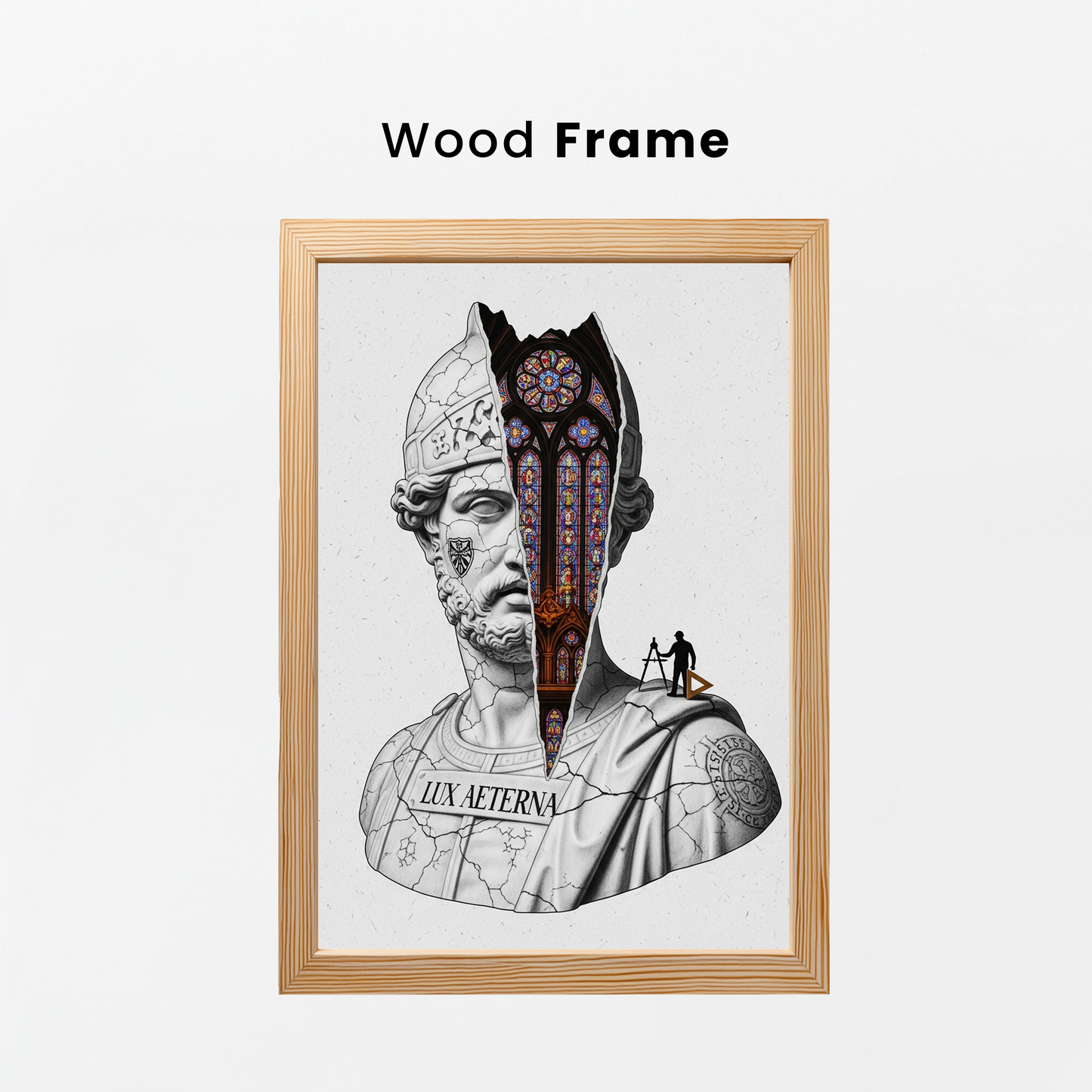 Lux Aeterna: Vitray Tablo Boyutlarında ve Yüksek Kaliteli Poster