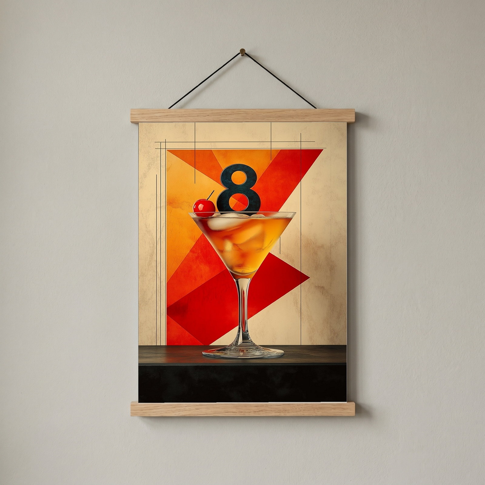 8 Cocktails Wall Art Print — Classic Cocktail Collection Poster