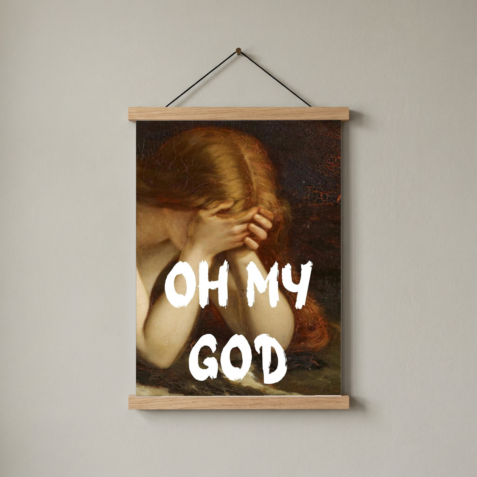 Oh My God Wall Art Print — Bold Expression Quote Poster