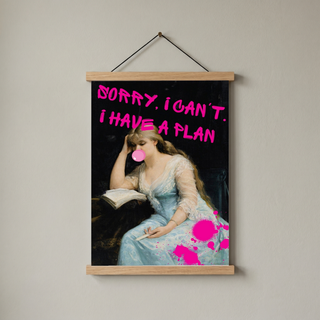 She's Got a Plan Wall Art Print — Strategic Feminine Quote Poster