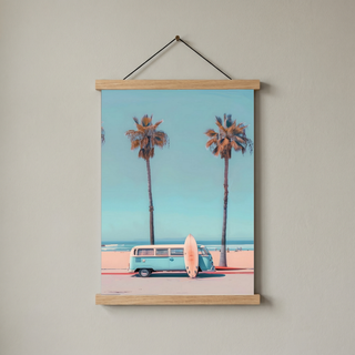 Surf & Chill Wall Art Print — Coastal Surf Lifestyle Poster