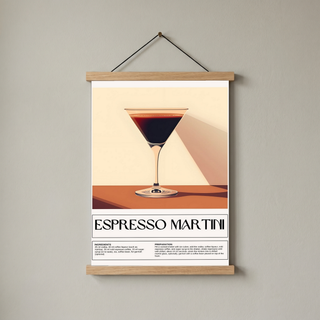 Espresso Martini Wall Art Print — Coffee Cocktail Poster