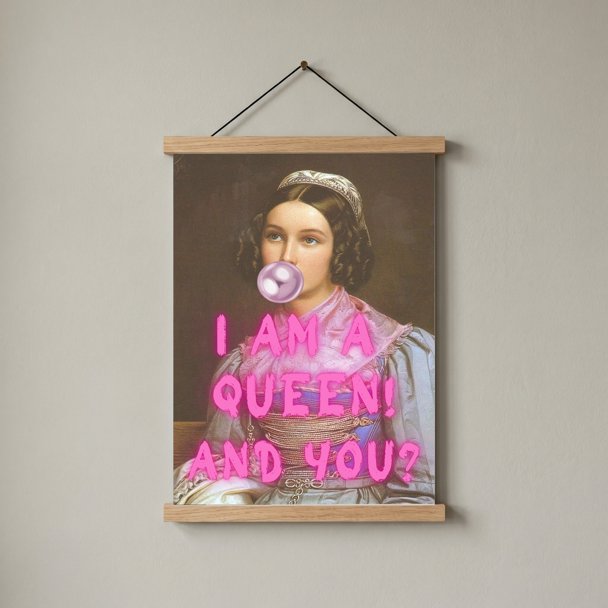 I Am Quinn Wall Art Print — Bold Anti-Hero Quote Poster