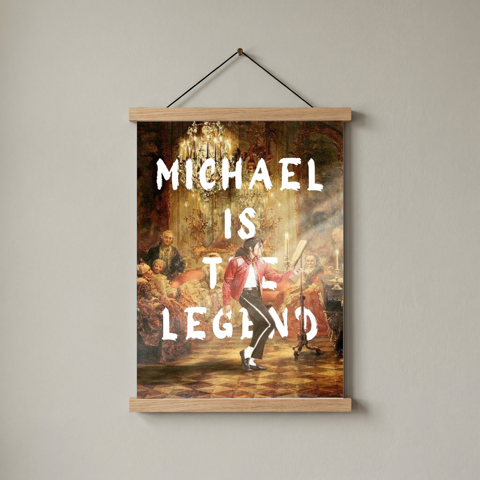 Michael Is The Legend Wall Art Print — Basketball Tribute Poster