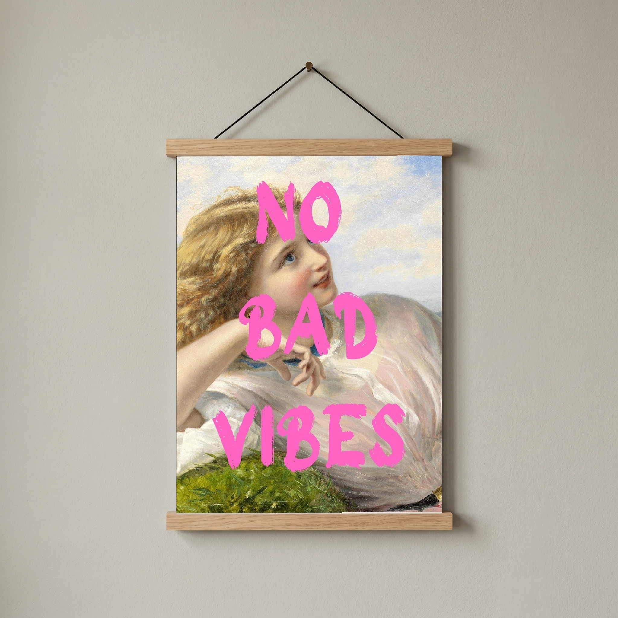 No Bad Vibes Wall Art Print — Good Energy Quote Poster