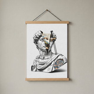 The Spark of Life — Michelangelo's Creation of Adam Wall Art Print