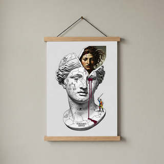Vengeance Served Medusa V2 — Surreal Greek Mythology Wall Art Print