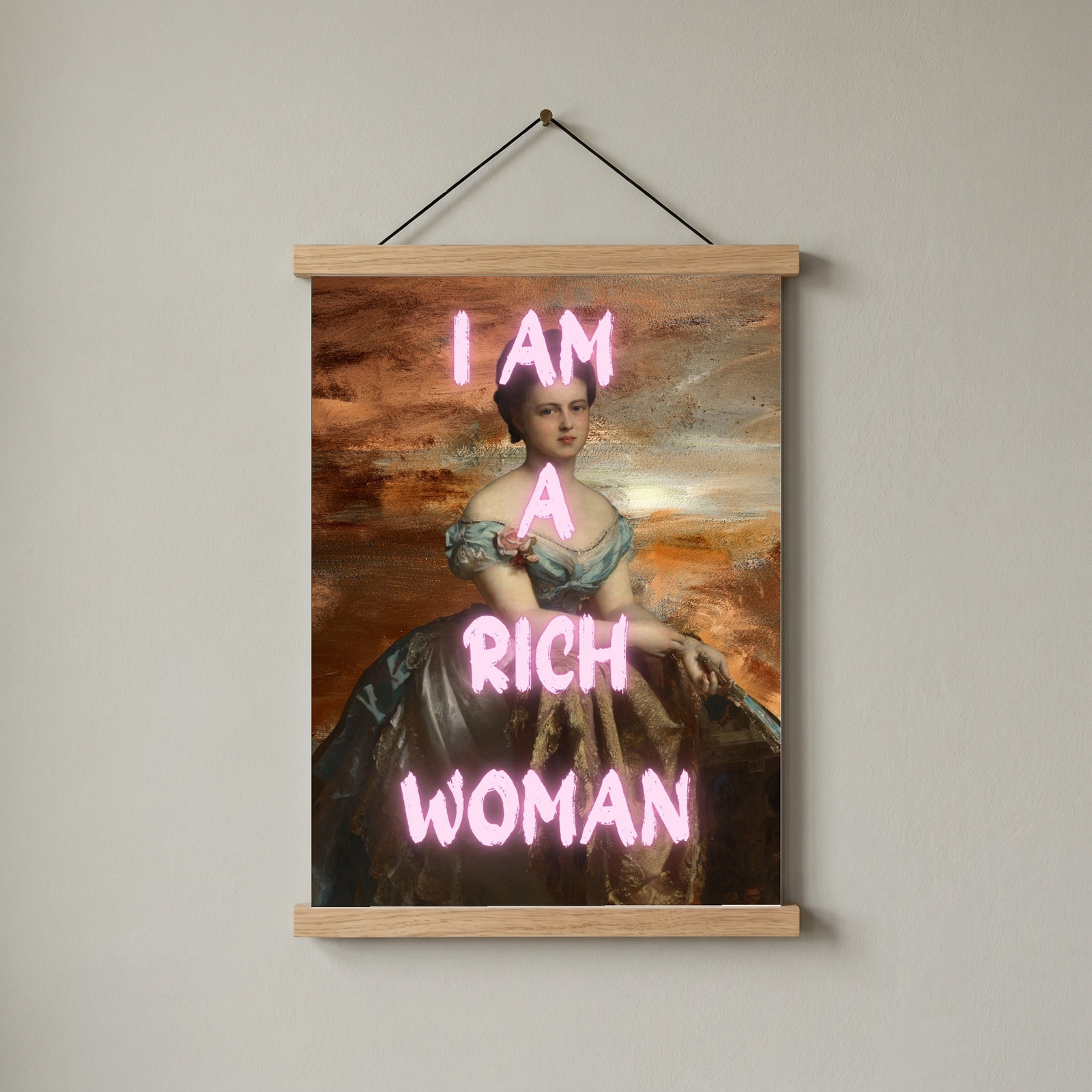 Rich Woman Wall Art Print — Abundance Empowerment Quote Poster