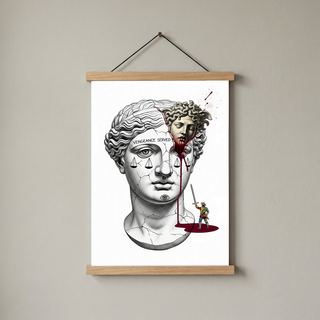 Vengeance Served Medusa — Surreal Greek Mythology Wall Art Print