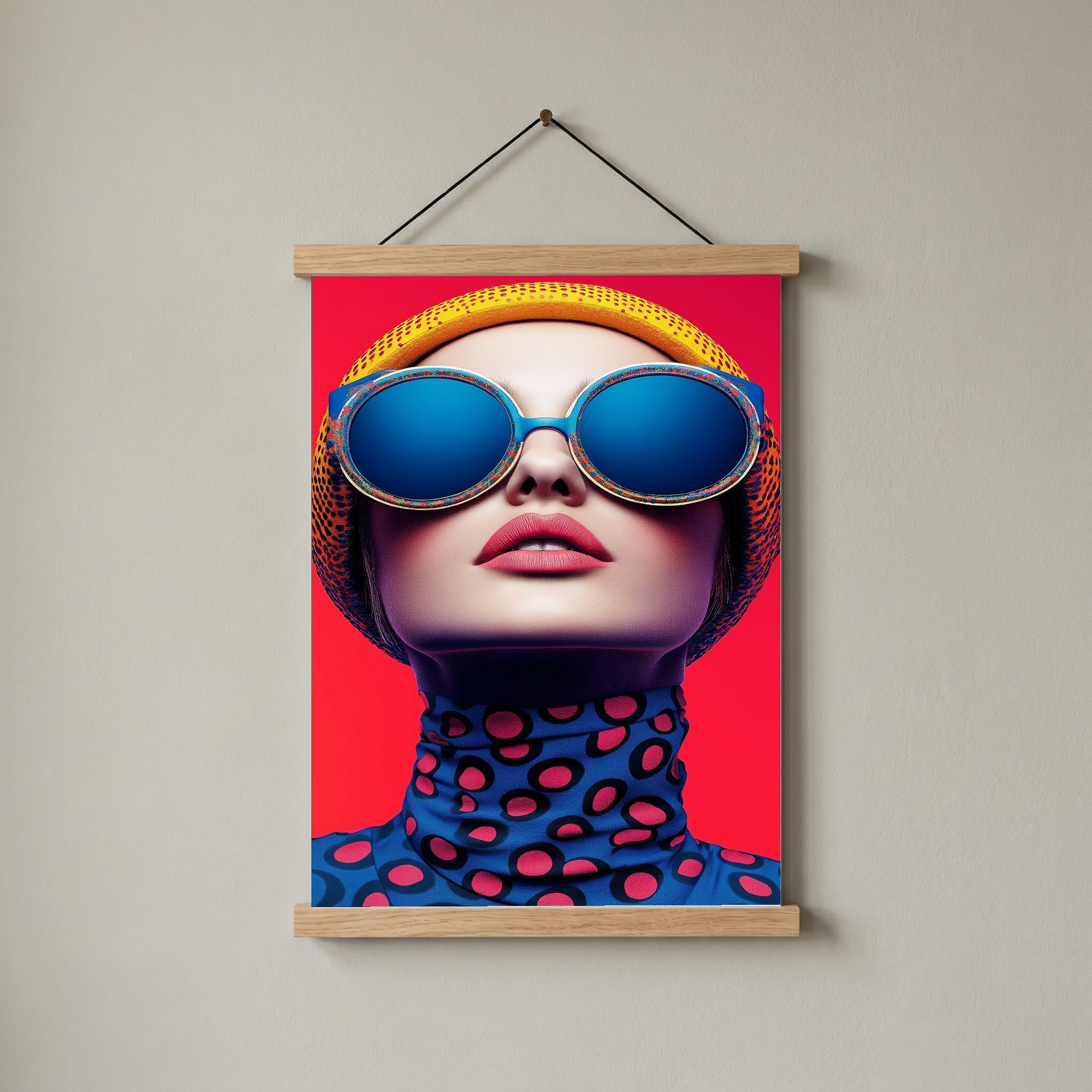 Color Burst Wall Art Print — Vibrant Pop Portrait Poster