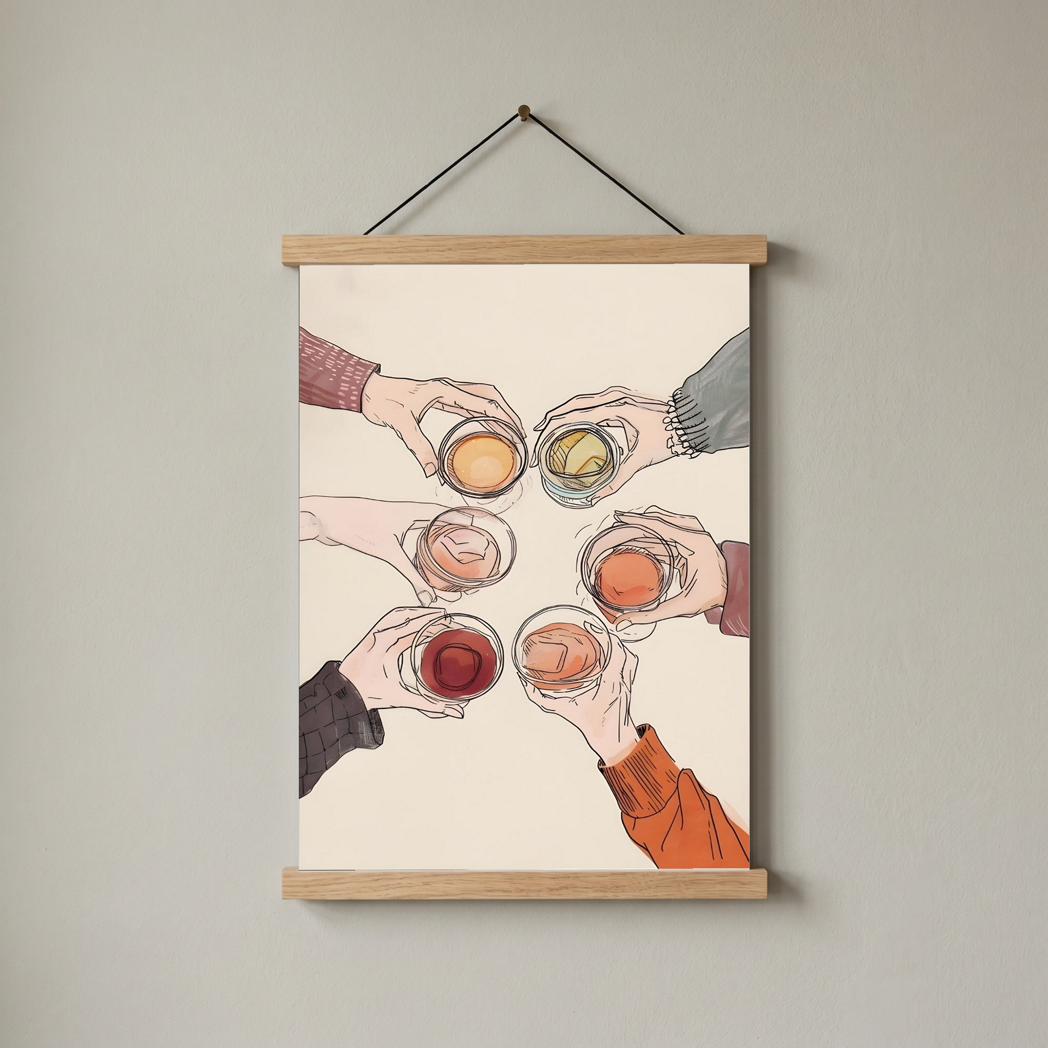 Salude Wall Art Print — Spanish Cheers Toast Quote Poster