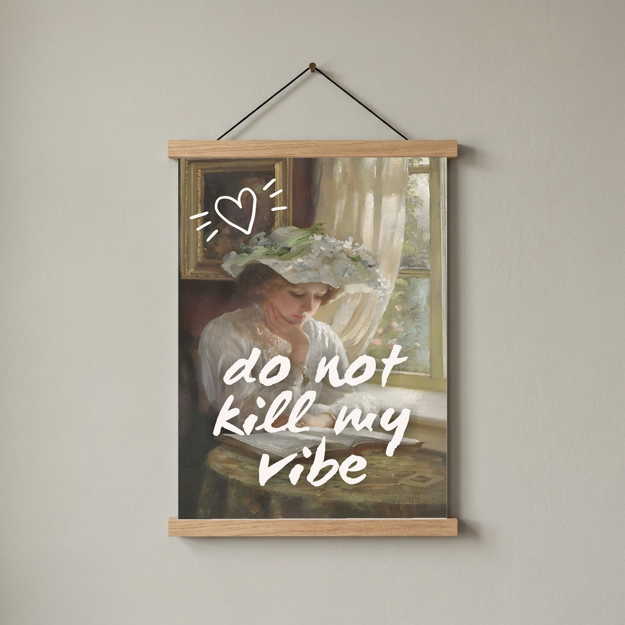 Do Not Kill My Vibe Wall Art Print — Bold Empowerment Quote Poster