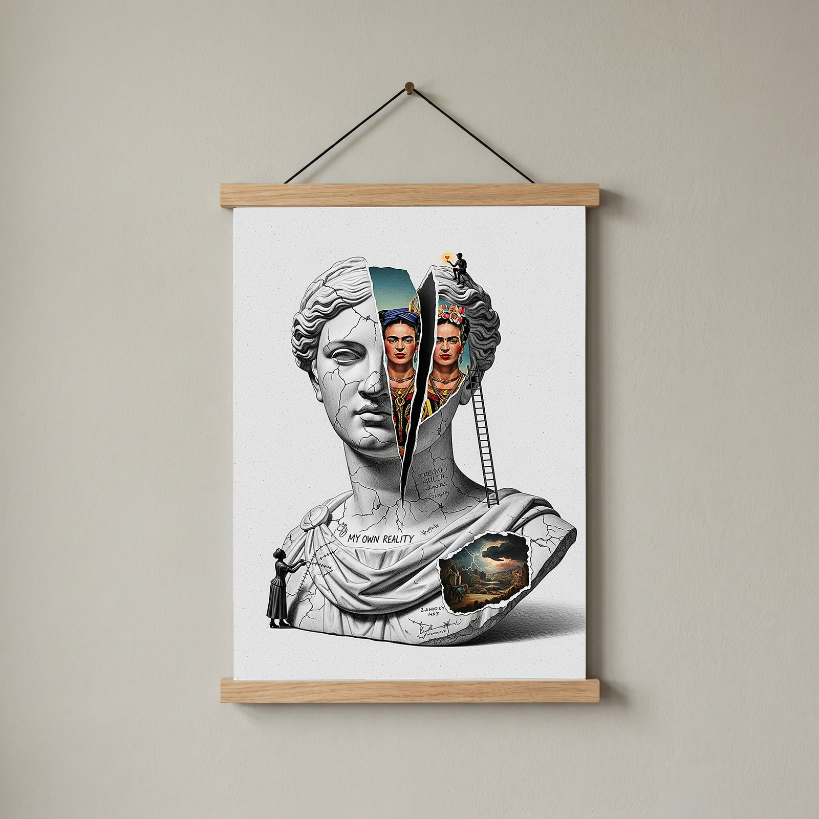My Own Reality — Frida Kahlo Inspired Wall Art Print