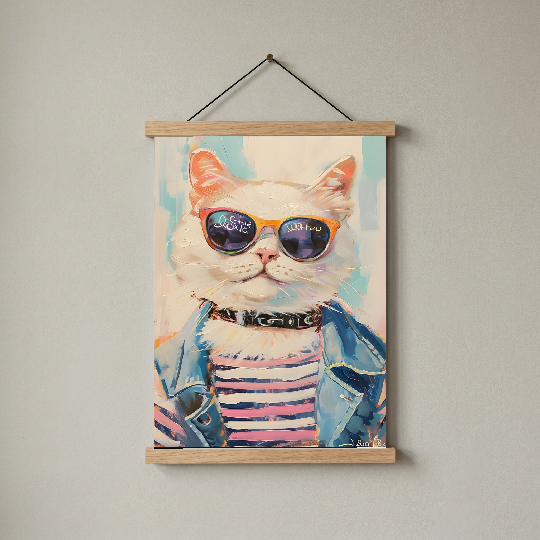 Pawsitively Purrfect Wall Art Print — Cute Cat Lover Quote Poster