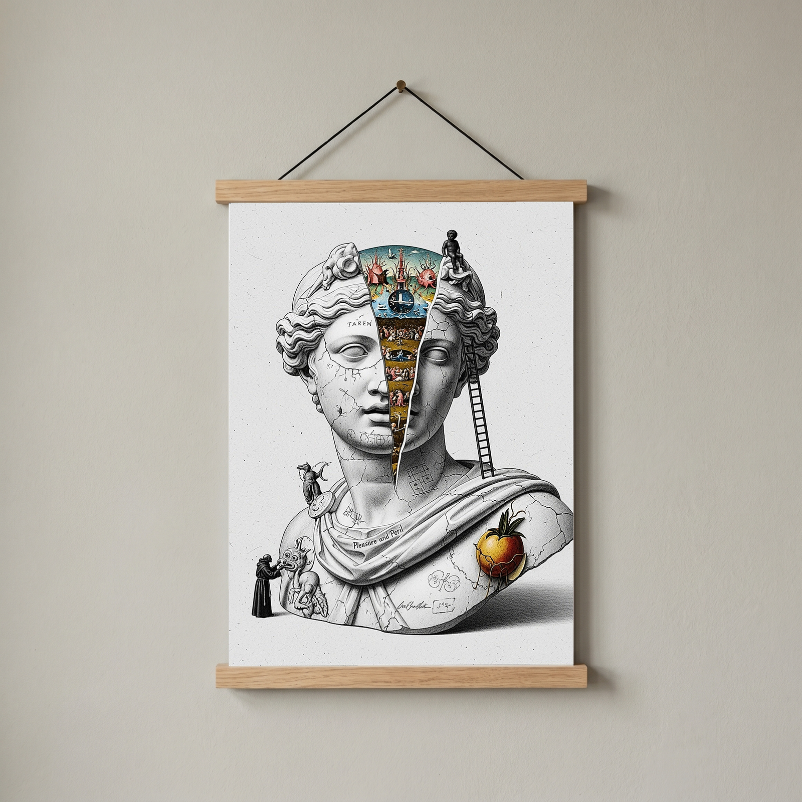 Pleasure and Peril — Bosch Inspired Wall Art Print