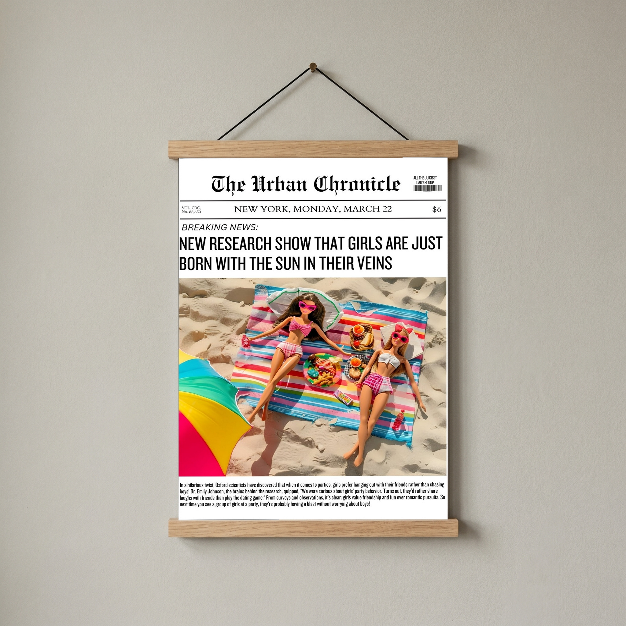 Summer Glow Wall Art Print — Golden Hour Aesthetic Poster