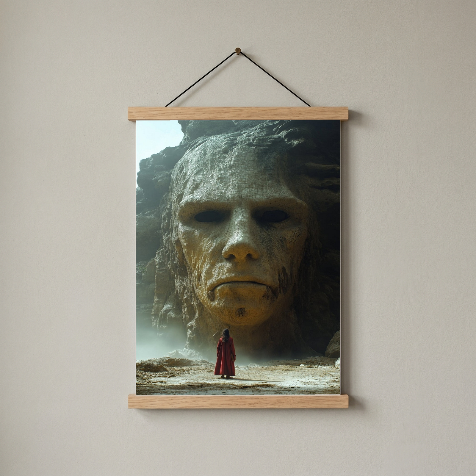 Face of Eternity Wall Art Print — Timeless Portrait Poster