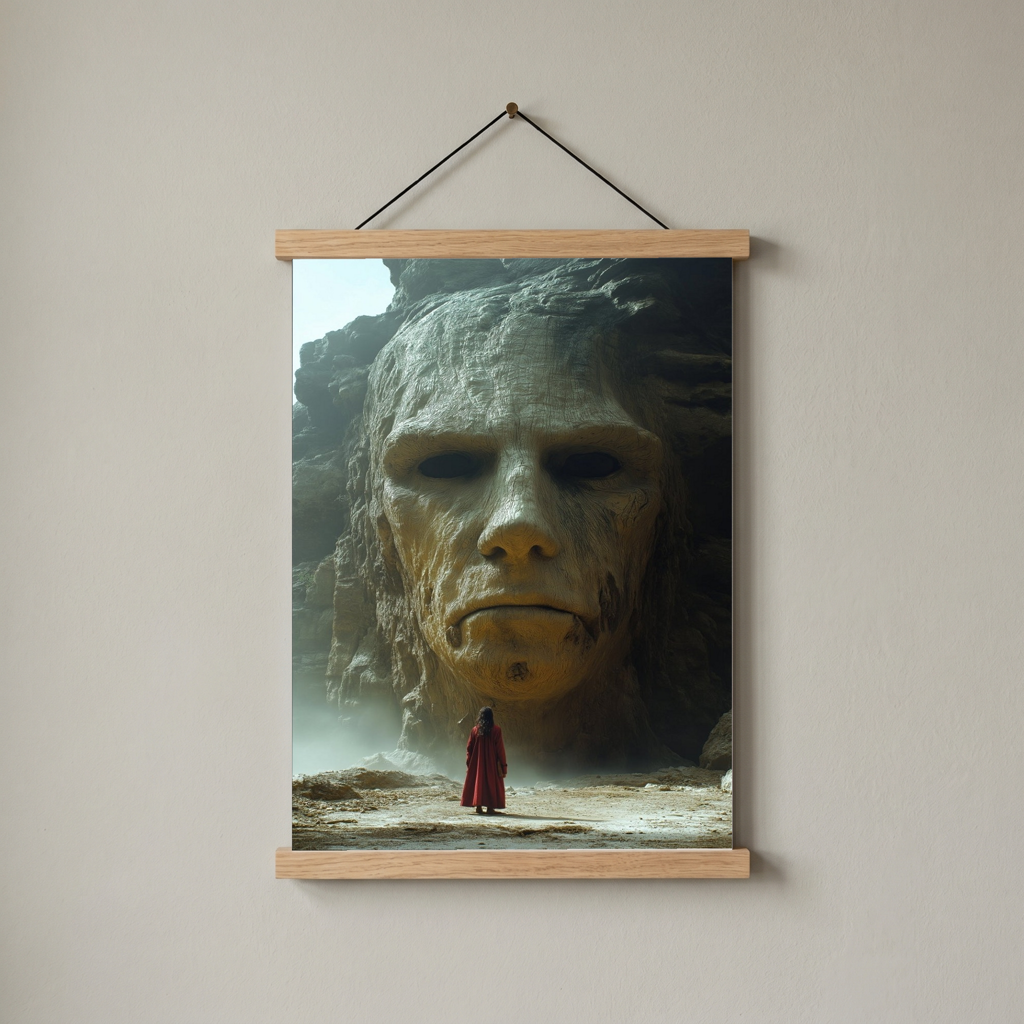 Face of Eternity Wall Art Print — Timeless Portrait Poster