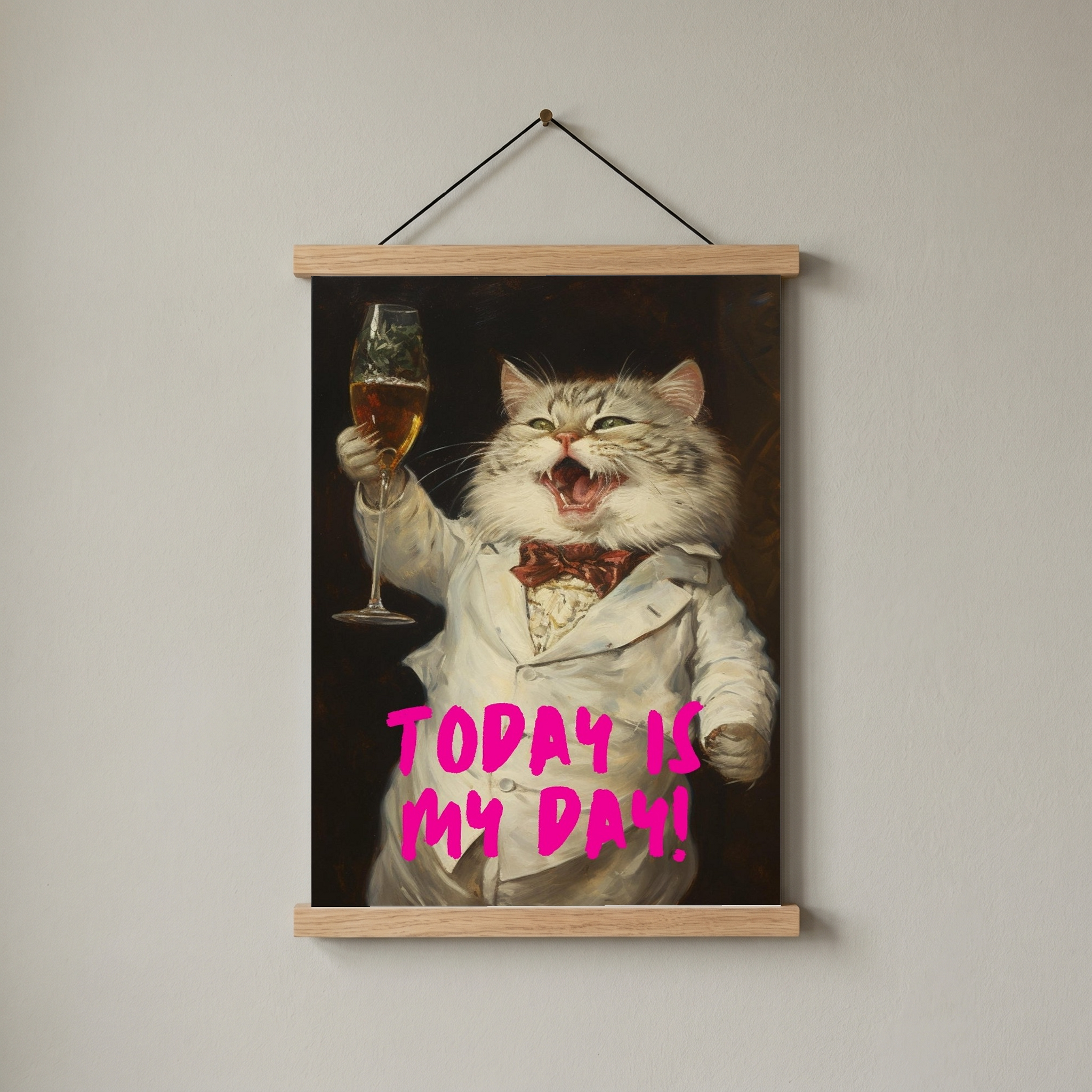 Today is My Day Wall Art Print — Bold Affirmation Quote Poster