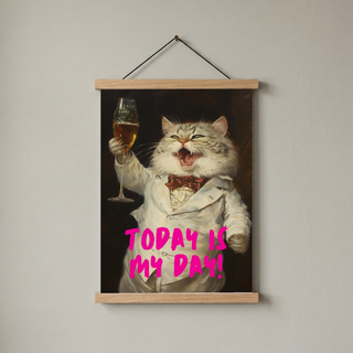 Today is My Day Wall Art Print — Bold Affirmation Quote Poster