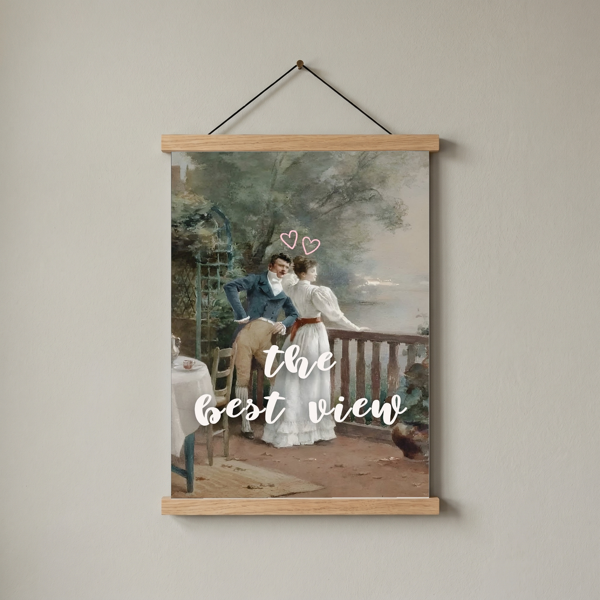 The Best View Wall Art Print — Inspirational Quote Poster