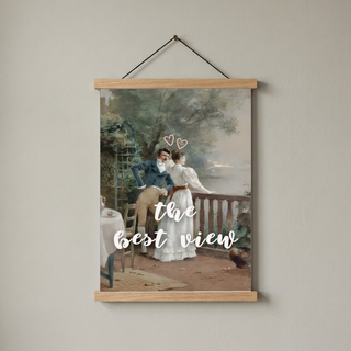 The Best View Wall Art Print — Inspirational Quote Poster