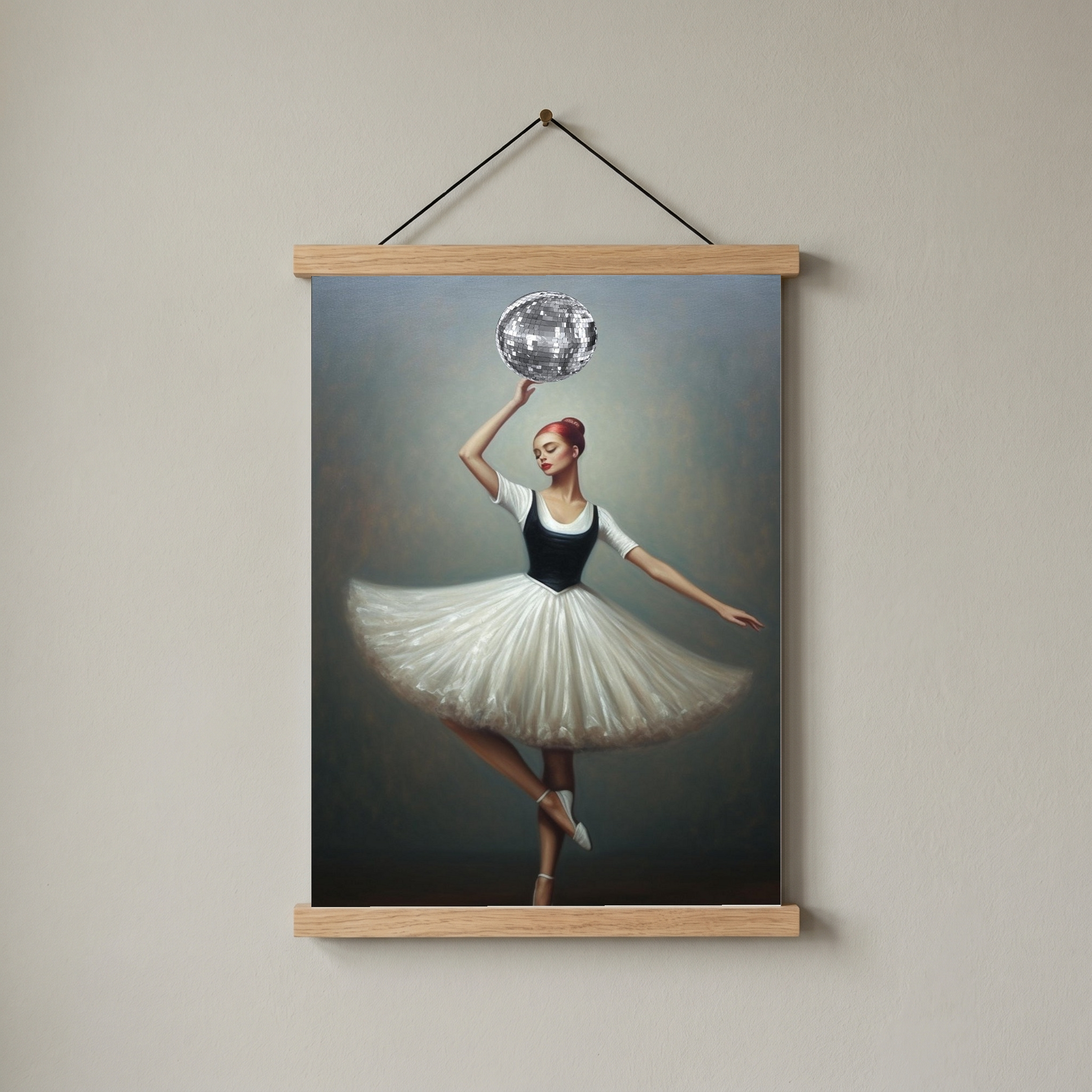 Twirl in Time Wall Art Print — Romantic Vintage Dance Poster