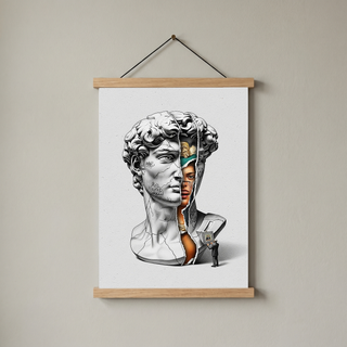 Layers — Surreal David Bust Wall Art Print