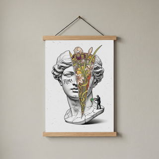 Flora Art Nouveau — Venus Bust Wall Art Print