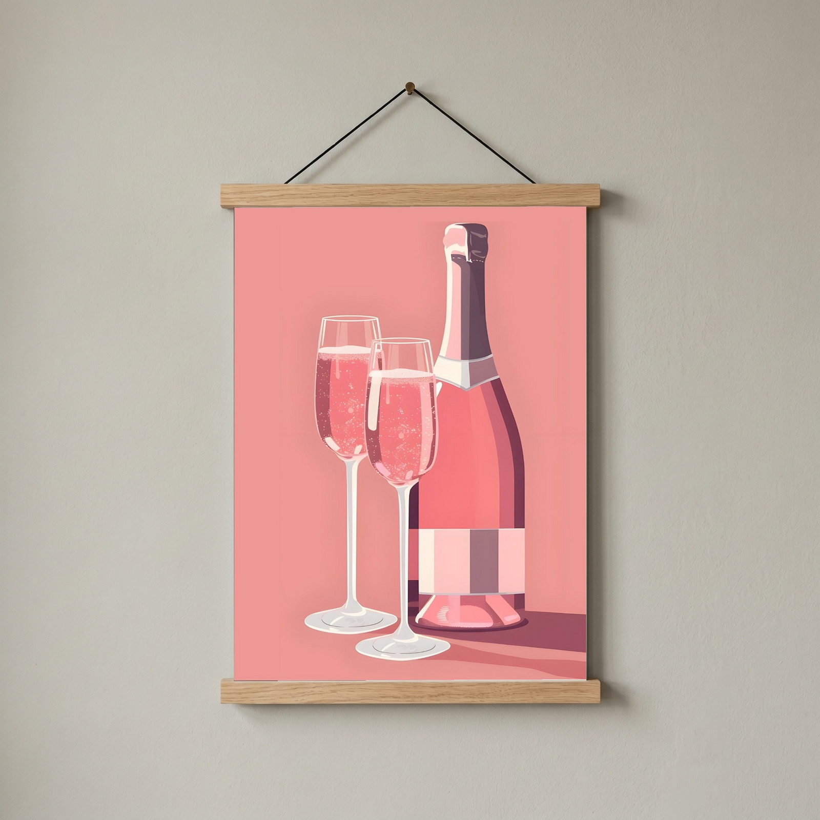 Rosé Rendezvous Wall Art Print — French Pink Wine Poster