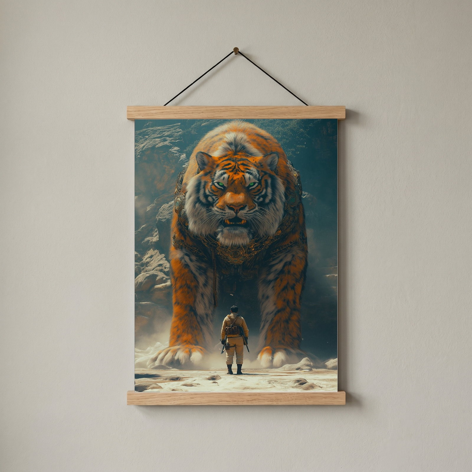 Encounter Wall Art Print — Mysterious Figurative Poster