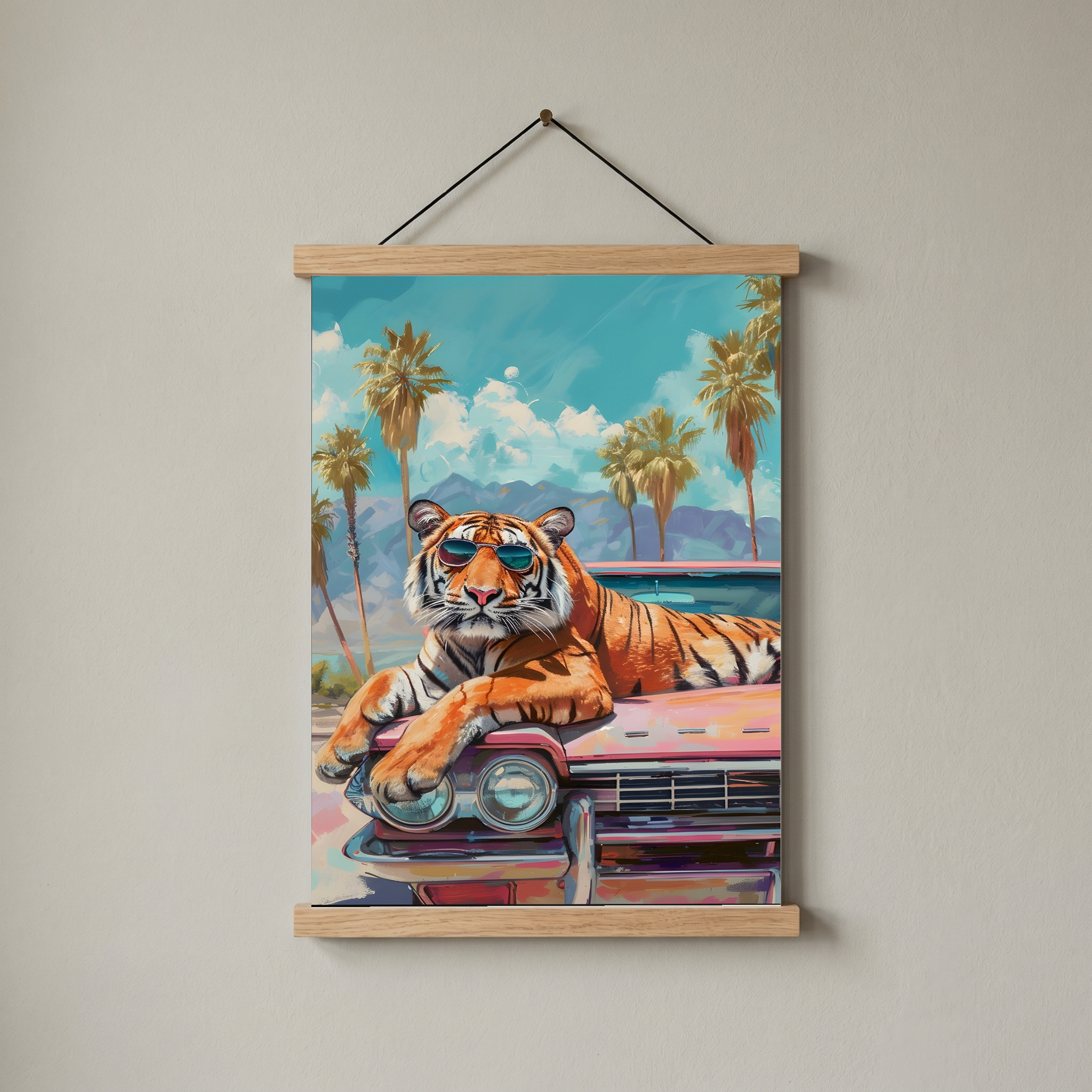 Tropical Swagger Wall Art Print — Bold Tropical Aesthetic Poster