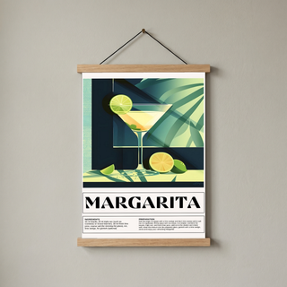 Margarita Wall Art Print — Classic Tequila Cocktail Poster