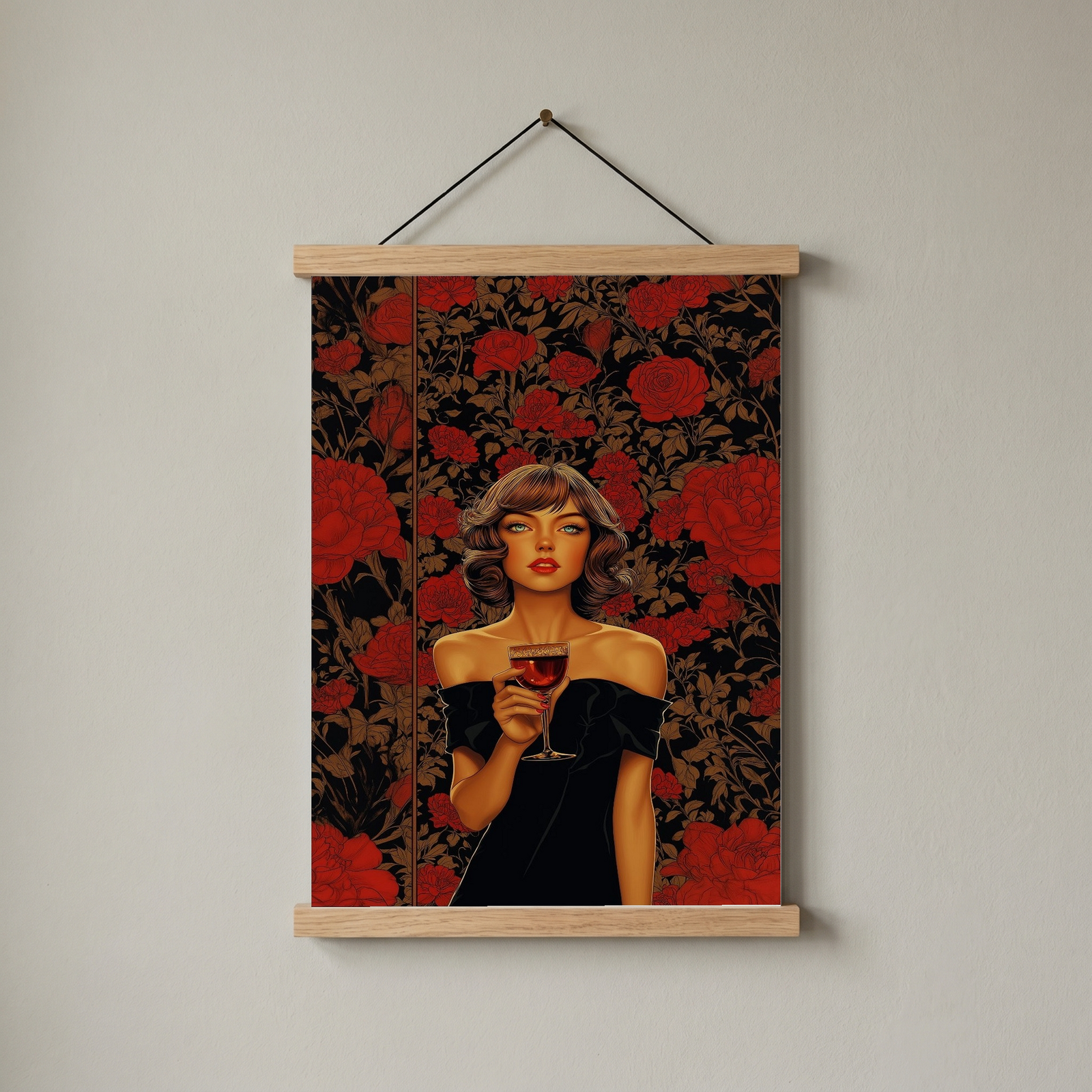 Cocktail Party Wall Art Print — Mid-Century Hosting Poster