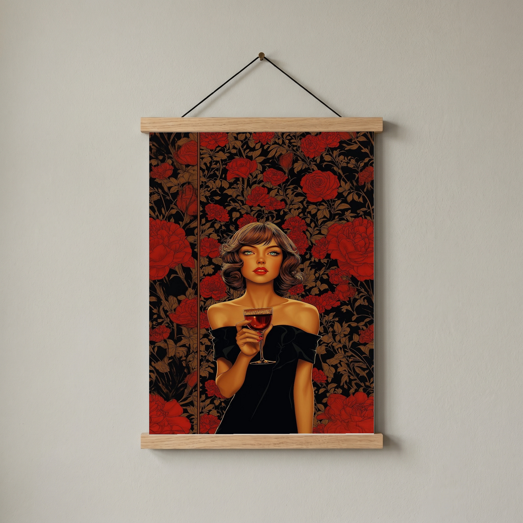 Cocktail Party Wall Art Print — Mid-Century Hosting Poster
