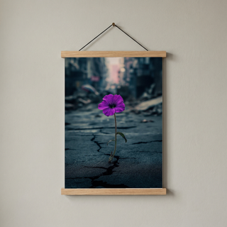 Silent Resistance Wall Art Print — Hope From Ruins Poster