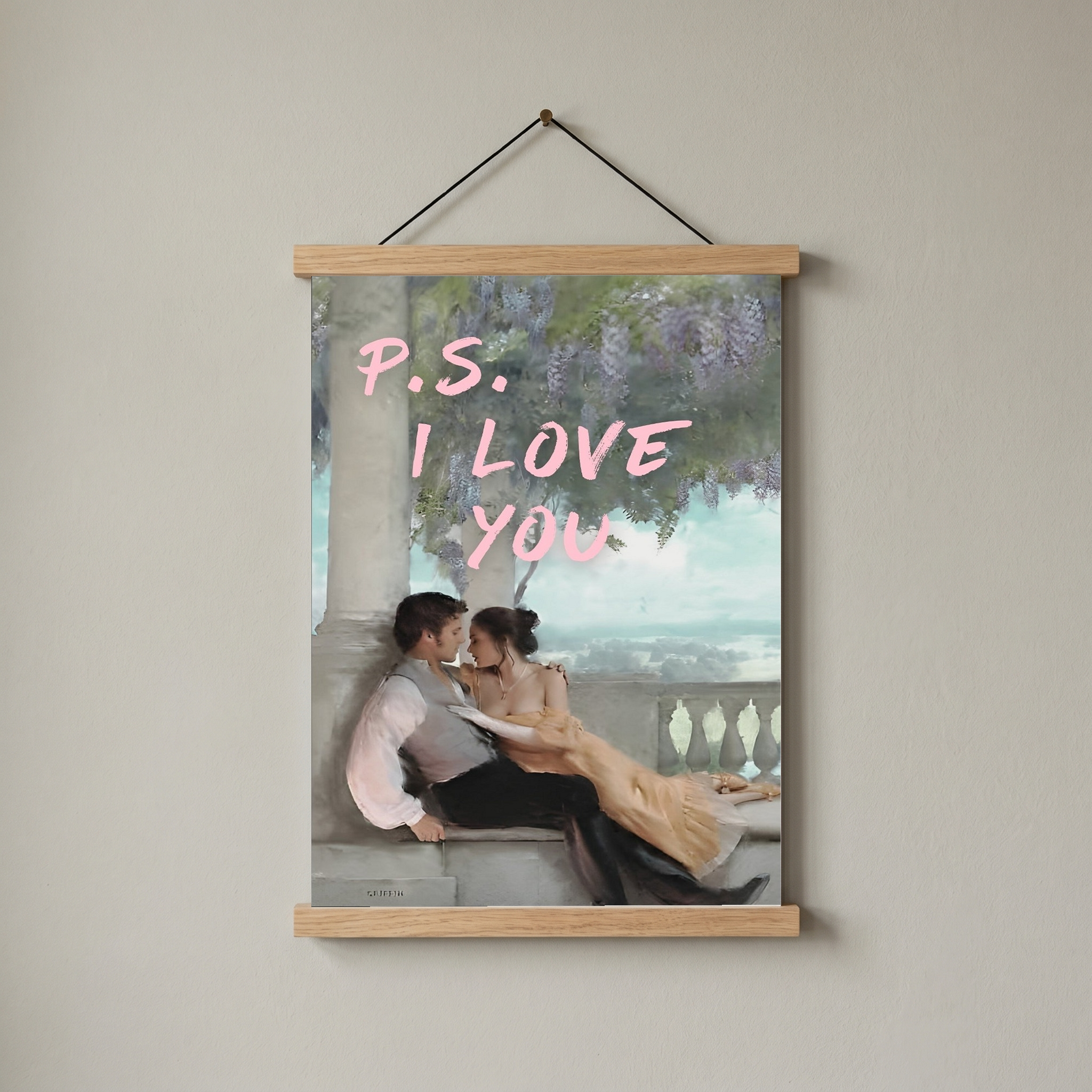 P.S. I Love You Wall Art Print — Romantic Love Letter Quote Poster