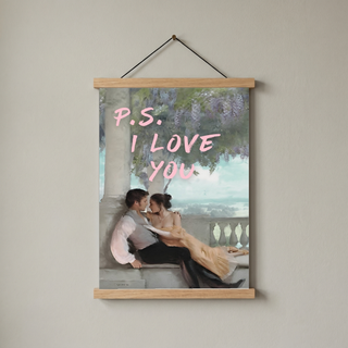 P.S. I Love You Wall Art Print — Romantic Love Letter Quote Poster