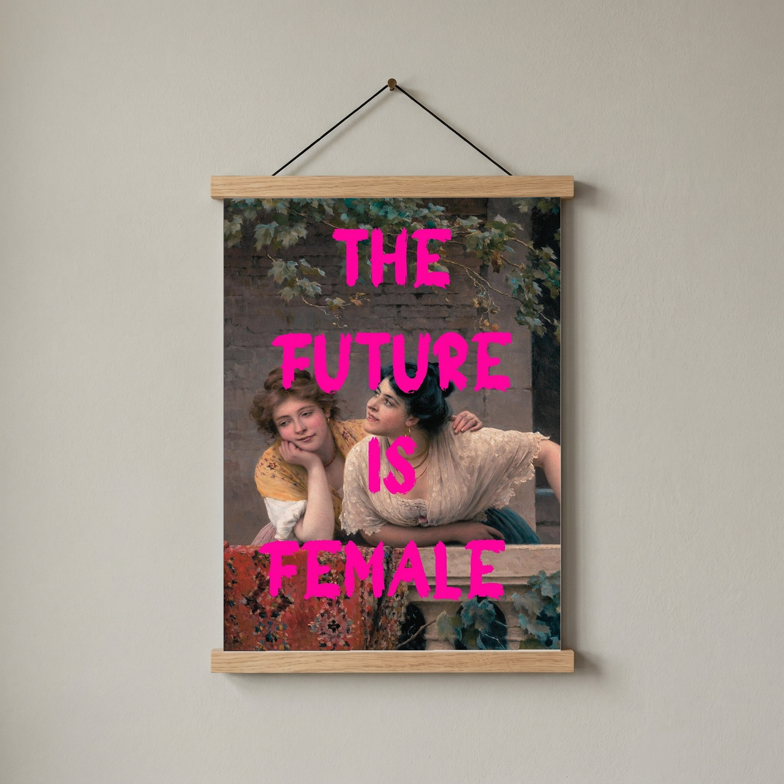 The Future is Female Wall Art Print — Bold Feminist Quote Poster