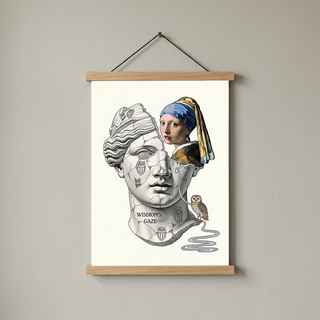 Wisdom's Gaze — Vermeer's Girl with a Pearl Earring Wall Art Print