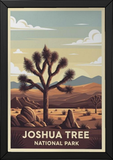 Joshua Tree National Park Poster — Vintage California Desert Yucca Print