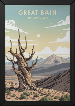 Great Basin National Park Poster — Vintage Bristlecone Pine Nevada Print
