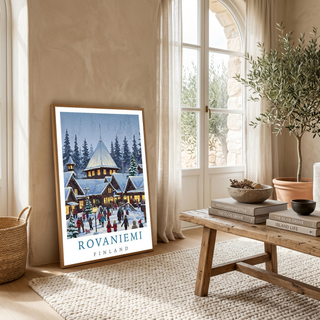 Rovaniemi Finland — Santa Village Winter Travel Wall Art Print