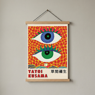 Yayoi Kusama Eye Art Print — Pop Art Contemporary Poster
