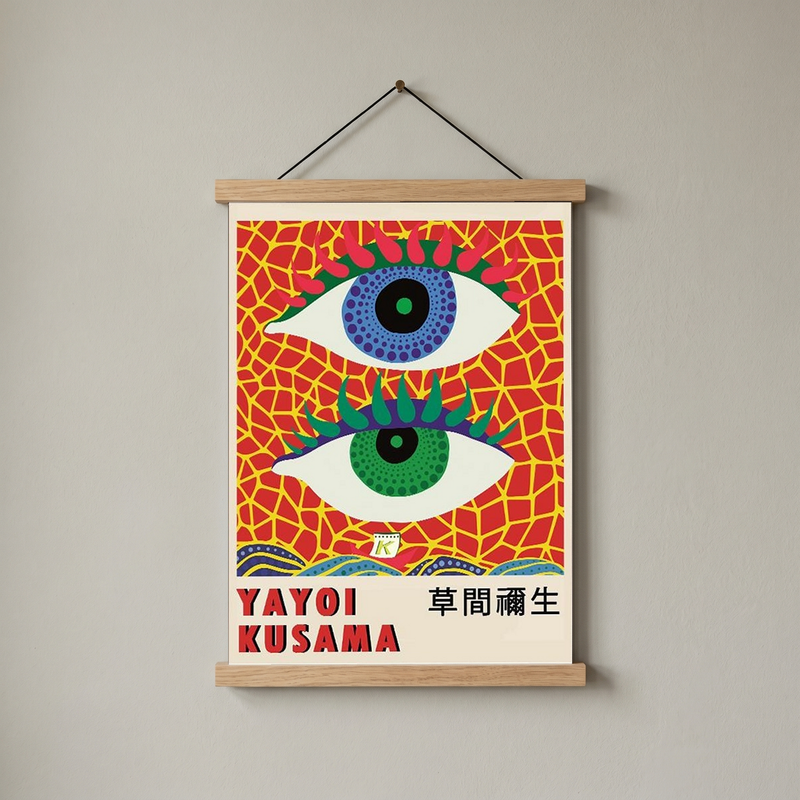 Yayoi Kusama Eye Art Print — Pop Art Contemporary Poster
