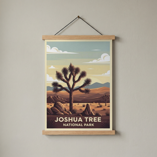 Joshua Tree National Park Poster — Vintage California Desert Yucca Print